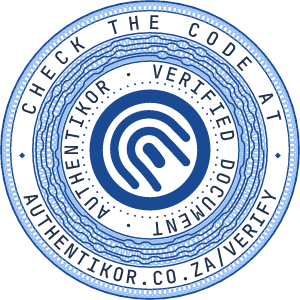 Example seal for a website, code 20261020-EXAMPLEWEB