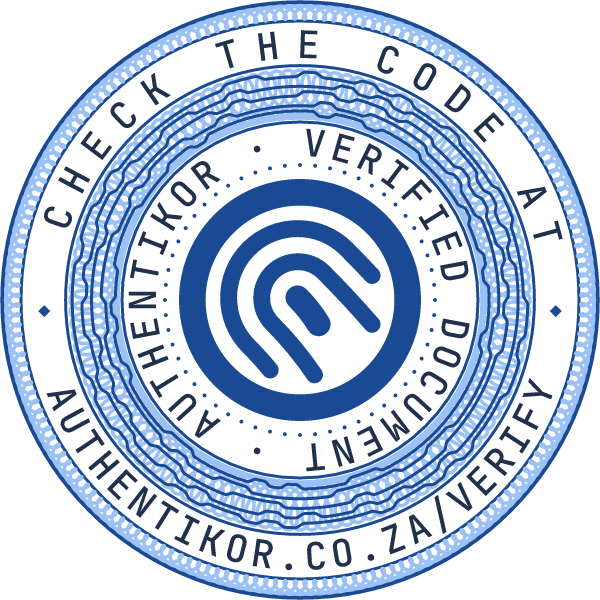 Example seal for a website, code 20261020-EXAMPLEWEB
